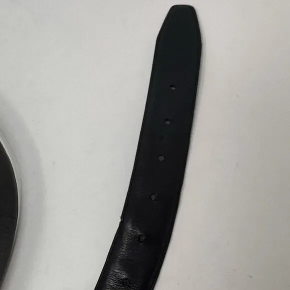 Vintage Sav-On Surplus Genuine Top Grain Leather Black Belt Men’s XL 58” - Picture 7 of 11